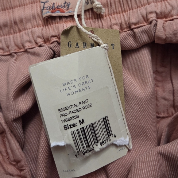 FAHERTY Essential Pants In Faded Rose Size Medium - Picture 4 of 8